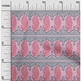 thumbnail image 1 of oneOone Polyester Lycra Fabric Peacock Block Print Sewing Fabric BTY 56 Inch Wide, 1 of 4
