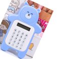 thumbnail image 3 of Cute Caculatators Caculatator Student Calculator Portable Calculator Mini Calculator Portable Calculator Cute Bear Style 8 Digit Calculator Mini Cartoon Calculator For Girl, 3 of 5
