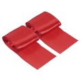 thumbnail image 1 of Unique Bargains 5cmx3m Finish Line Satin Ribbon Poly Tape Athletics Sprint Run Race, Red 2 Pack, 1 of 5