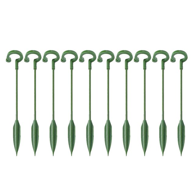 30 Pack Plant Support Stakes, Upgrade Plant Support Garden Stakes, Single with Support Plant Rod Stem Support Flower Cage I8A7