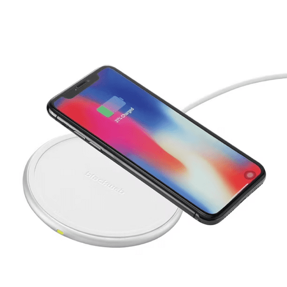 Refurbished Blackweb BWB18WI705C 15W Fast Charging Qi Wireless Pad (White)