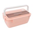 thumbnail image 2 of Japanese Bentox Box, Lunch Container Leak Proof Multifunction Cover  For Office Purple,Green,Blue Yellow,Pink, 2 of 8