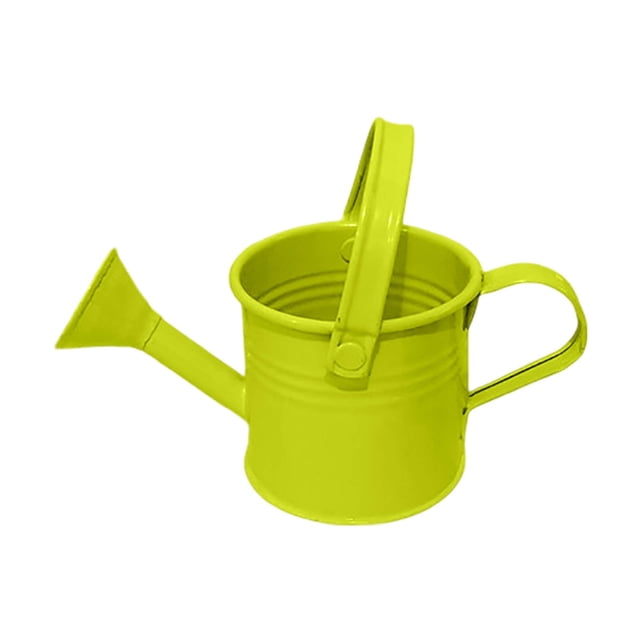 WIFKLSIIPG Galvanized Shower Bucket Tinplate Kettle Small Flower Pot Suitable for Indoor and Outdoor