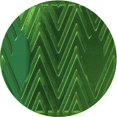 thumbnail image 1 of Ahgly Company Machine Washable Indoor Round Transitional Deep Emerald Green Area Rugs, 4' Round, 1 of 7