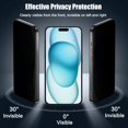 thumbnail image 2 of POINTERTECK Privacy Screen Protector for iPhone 15 Plus – Anti-Peeping  Matte Finish  9H Hardness, 2 of 6