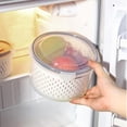 thumbnail image 3 of CEHVOM Fruit Vegetable Storage Containers For Fridge Draining Fresh Containers 3 In 1 Produce Storage Containers Large Organizer Bins With Lid & Colander Clearance, 3 of 5