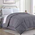 thumbnail image 1 of Goose Down Alternative Microfiber Quilted Solid Comforter - Queen/Grey, 1 of 6