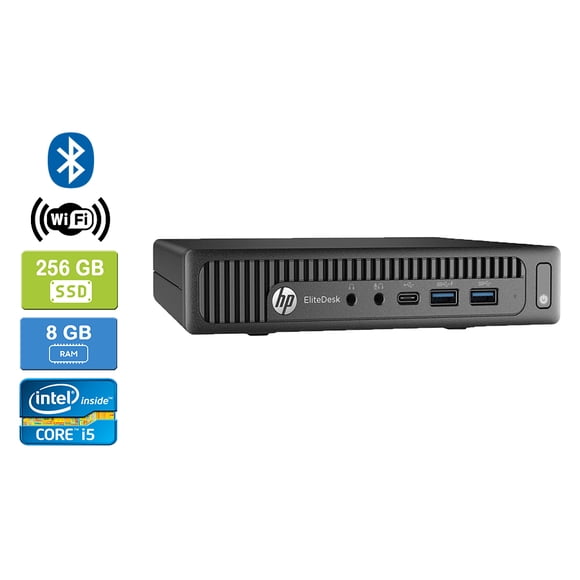 Refurbished: HP 800 G2 Intel Core i5-6500T 8GB 256GB SSD Win 10 Pro Wifi Bluetooth