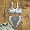thumbnail image 4 of Cameland Women Summer Plus Size Printing Swimsuit Bikini Split Swimsuit Suit, 4 of 5