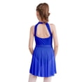 thumbnail image 2 of Runhomal Robe de Danse Ballet Sans Manches pour Filles Enfants, Robe de Patinage Artistique, Justaucorps de Gymnastique, Ballerine, Bleu 10, 2 of 6