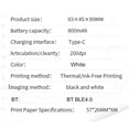 thumbnail image 3 of Mini Printer Machine Thermal Sticker Printer Inkless Portable BT Wireless Printer Portable Phone Printer Sticky, 3 of 8
