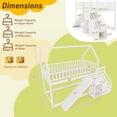 thumbnail image 3 of Gymax Lit Superposé Simple sur Simple avec Glissade et Compartiments de Rangement d'Escalier pour Enfants et Ados Blanc, 3 of 10