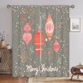 thumbnail image 1 of Goory 2PCS Rideaux de Luxe Décoration de la Maison Longs Rideaux de Noël Rod Poche Fenêtre Rideaux Traitements Chambre Style-F W: 24 "x H: 59", 1 of 6