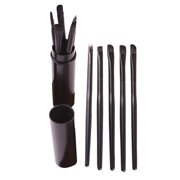 EGNMCR Eyeshadow Makeup Eye Eyeshadow Brush Brushes Cosmetic Set+Round Tube 5Pcs Makeup brush