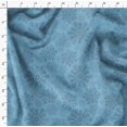 thumbnail image 4 of Soimoi Toile de Satin Modal Bleu Paillettes de Neige Imprimé Floral par Yard 42 Pouces de Large, 4 of 5