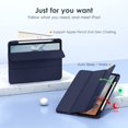 thumbnail image 4 of for iPad 10.9(2020), iPad 10 10.9 Inch Case with Transparent Shockproof Back Cover[Built-in Pencil Holder,Auto Sleep/Wake,Camera Protection]-Navy, 4 of 7