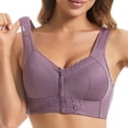 thumbnail image 1 of MIASHUI Bras for Women Front Side Buckle Lace Edge without Steel Ring Movement Seamless Gathering Adjustment Yoga Sleep Large Bra, 1 of 9