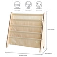 thumbnail image 2 of 3 Sprouts Étagère de Rangement pour Livres pour Enfants en Tissu Recyclé, Beige, pour 3 Ans et Plus, 2 of 4