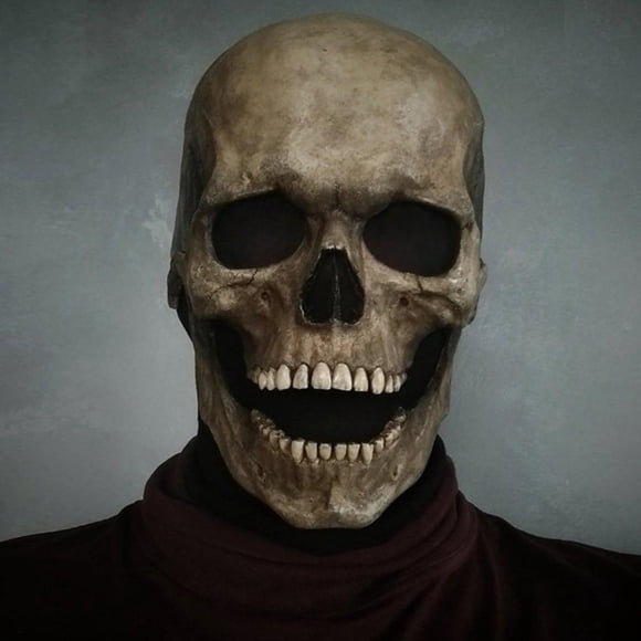 Greyghost Halloween Skull Mask Scary And Realistic Halloween Skull Mask Enhance The Holiday Atmosphere Festival Supply