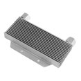 thumbnail image 1 of Refroidisseur d'Huile Moteur Radiateur d'Huile Moto Accessoire de Modification de Moto Alliage d'Aluminium Argenté Refroidisseur d'Huile Moteur Radiateur 15 Rangées Universel Moto, 1 of 8
