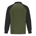 thumbnail image 4 of Besolor Mens Corduroy Sweatshirts Color Block Lapel Collar Button up Pullover Mock Neck Long Sleeve Sweaters Tops, 4 of 5