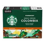 STARBUCKS Single-Origin Colombia Coffee, Keurig Coffee Pods, Balanced Medium Roast With Notes of Nuts and Herbs, 100% Arabica Coffee From Latin American Beans, K-Cups