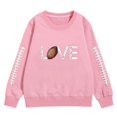 thumbnail image 4 of PMVFHDE Chandails en Molleton pour Enfants Garçon Fille Unisexe Manches Longues Chandail en Molleton Doux Graphique Enfants Mignon Col Rond Pulls Haut Vêtements pour Filles Rose,150, 4 of 4