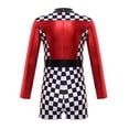 thumbnail image 2 of Aislor Combinaison de Course pour Filles, Combinaison pour Enfants Pilote de Course, Justaucorps à Manches Longues, Tenue de Course d'Halloween Carnaval, Rouge 8, 2 of 7