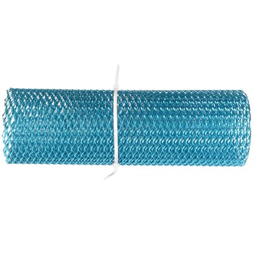 Car Front Center Grid Grille Rhombic Mesh Stable Structure Aluminum Universal Fit for Cars Blue