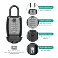 thumbnail image 2 of Key Safety Box 9-Digit Push-Button Combination Lock Outdoor Key Storage Box Resettable Code Key Box Waterproof Safe Deposit ,Easy to Use, 2 of 6