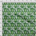 thumbnail image 4 of oneOone Velvet Green Fabric Ikat Dress Material Fabric Print Fabric By The Yard 58 Inch Wide, 4 of 4