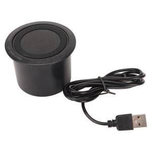DEWIN Chargeur sans fil multifonctionnel double USB Adaptateur de port 10W Hidden Embed in Desk Wireless Charger Pad