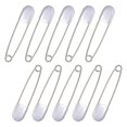 thumbnail image 2 of 10x Épingles de Sûreté Extra Larges Verrouillage Grandes Géantes Jumbo Inox Robustes Grandes pour Lessive Couverture Extérieure, 2 of 9