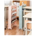 thumbnail image 4 of Mobile Bookcase Multi Layers Large Capacity Movable Book Storage Shelf for Classroom Bedroom, 4 of 7