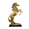 thumbnail image 3 of jifeng Statue de Cheval Debout Grande Statue de Cheval en Résine Sculpture Décorative Table Animal Doré, 3 of 9
