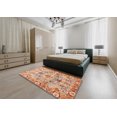 thumbnail image 4 of Ahgly Company Tapis d'Intérieur Rectangulaire Abstrait Rouge Tapis de Zone Abstrait, 7 Pieds x 9 Pieds, 4 of 6