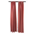thumbnail image 1 of LA Linen BDcheck58x96-2Pk-RedK98 Fond à Carreaux en Polyester, Blanc & Rouge - 58 x 96 Po. - Lot de 2, 1 of 5