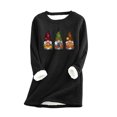 thumbnail image 2 of Hauts Aguichant pour Femmes Mode Décontractée Manches Longues Blouses et Chemises Col Rond Chandails en Molleton d'Halloween pour Femmes en Liquidation, 2 of 3