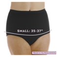 thumbnail image 4 of 3-Pack Women's Maximum Absorbency Reusable Bladder Control Panties Black Small (Fits Hip: 35-37"), 4 of 10