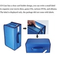 thumbnail image 2 of alavisxf xx 160 Capacity DVD Wallet, Large Storage Holder Binder Nylon Blue CD Carry Case Bag Protective Zipper, 2 of 6