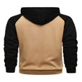 thumbnail image 2 of Contrast Color Long Sleeve Fleece Sweatshirts for Men‘s Hoodies Coat, 2 of 5