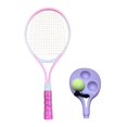 thumbnail image 1 of jinwen Tennis Ball Self Practice Solo Training Lightweight Tool Tennis Racket Tennis er Set for Park Backyard Pink, 1 of 9