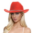 thumbnail image 1 of Glitter Silver Black Cowboy Hats For Women Western Sparkly Rhinestone Hat For Ladies, 1 of 4