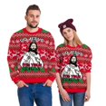thumbnail image 2 of Sweat-Shirt Unisexe Imprimé Animal Col Rond Laid Noël Xmas, 2 of 3