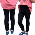 thumbnail image 1 of LYMAYTER Toddler Girls Leggings Spring Fall Solid Color All Match Leggings for Kids Elastic Force Ninth Pants 2-9Y, 1 of 8