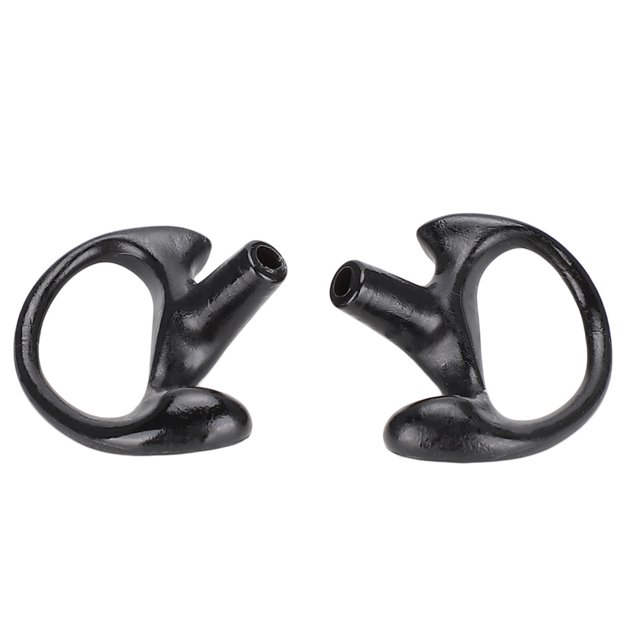 Ear Mould,Comfortable Black Silica Gel Silicone Ear Mould Ear Mould Replacement Time-Tested Durability
