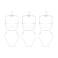 thumbnail image 3 of 3 Pieces swimsuit Hangers Storage Hanging Rack Top Swivel Hook for Swimsuits Women, 3 of 8