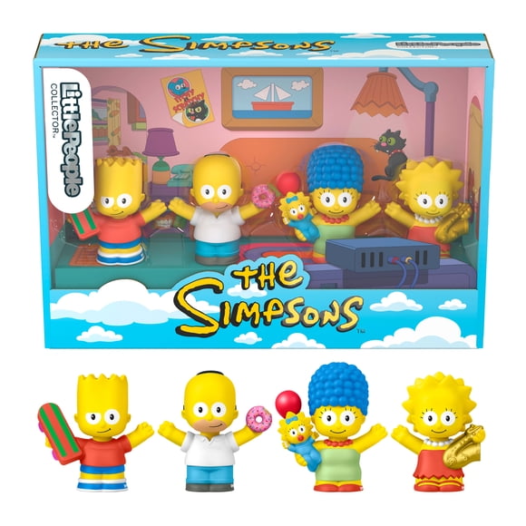 Little People Collector The Simpsons TV Series Special Edition Set for Fans, 4 Figures