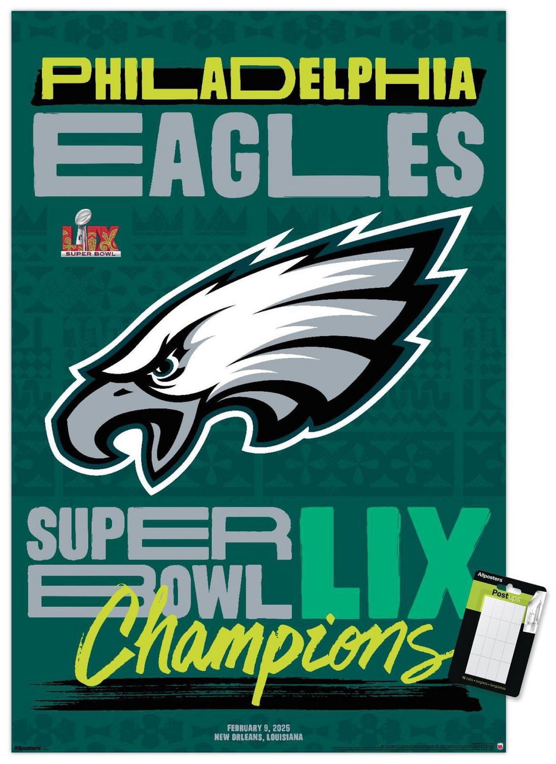 Logo de l'équipe NFL Philadelphia Eagles - Super Bowl LIX