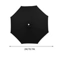thumbnail image 2 of Large Outdoor Patio Umbrella 78.7 Inches 6 Ribs Market Table Umbrella,190T Heavy-Duty Rainproof UV Resistant Pool Umbrella,Umbrella Replacement Top Cover Replacement Canopy (Frame Not Included), 2 of 6